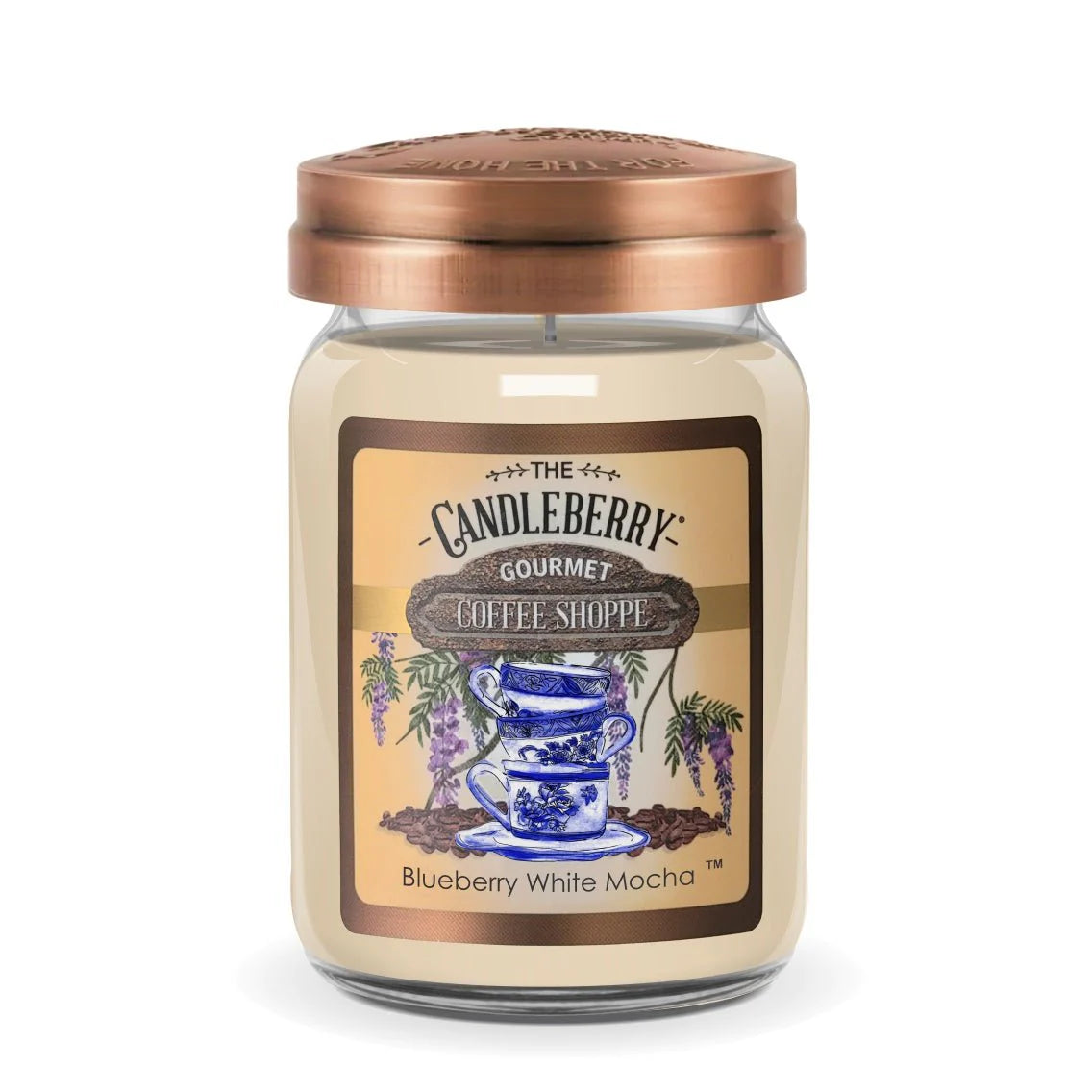 Blueberry White Mocha Large Jar Candle