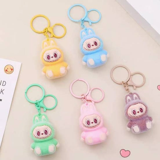 4.5"  Labubu Keychain: Set of 6