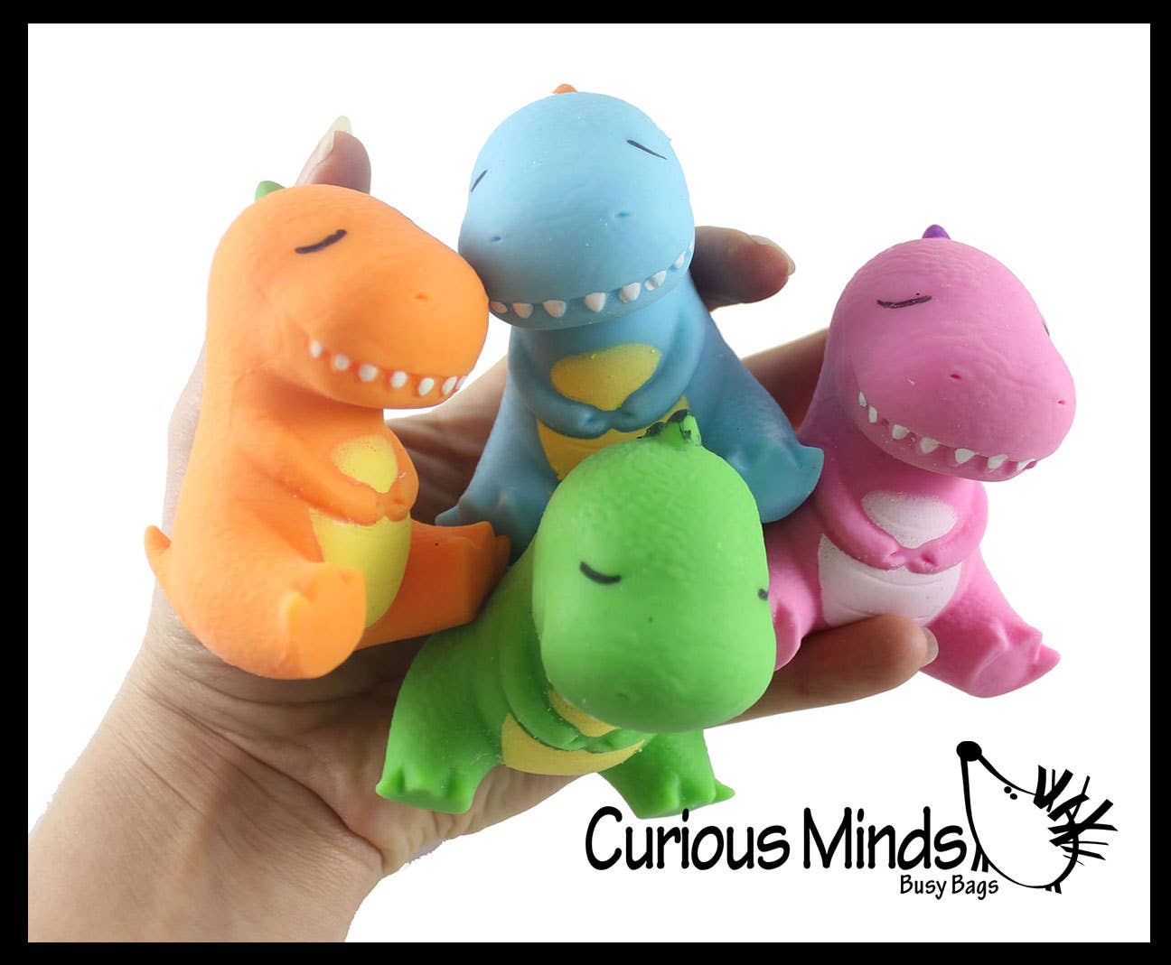 1 Dinosaur Soft Cream Doh Filled Stress Ball - Squishy Gooe