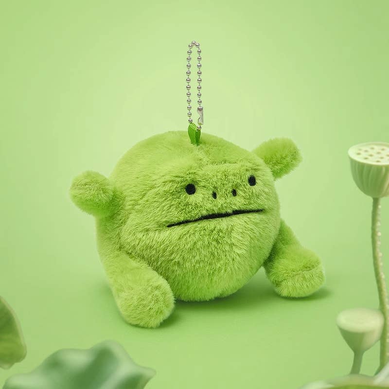 4" Croissant/Frog/Coffee Cup Pendant/Keychain: Croissant