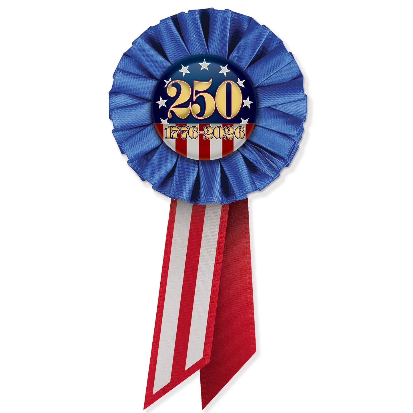 Semiquincentennial Rosette, 3¼" x 6½"