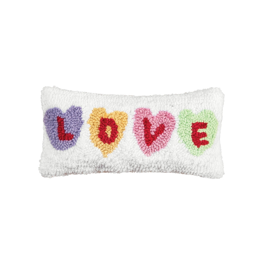 Valentine's Day Talk Love Conversation Hearts Throw Pillow