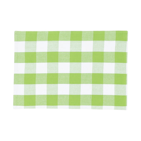 Green & White Buffalo Check Placemat