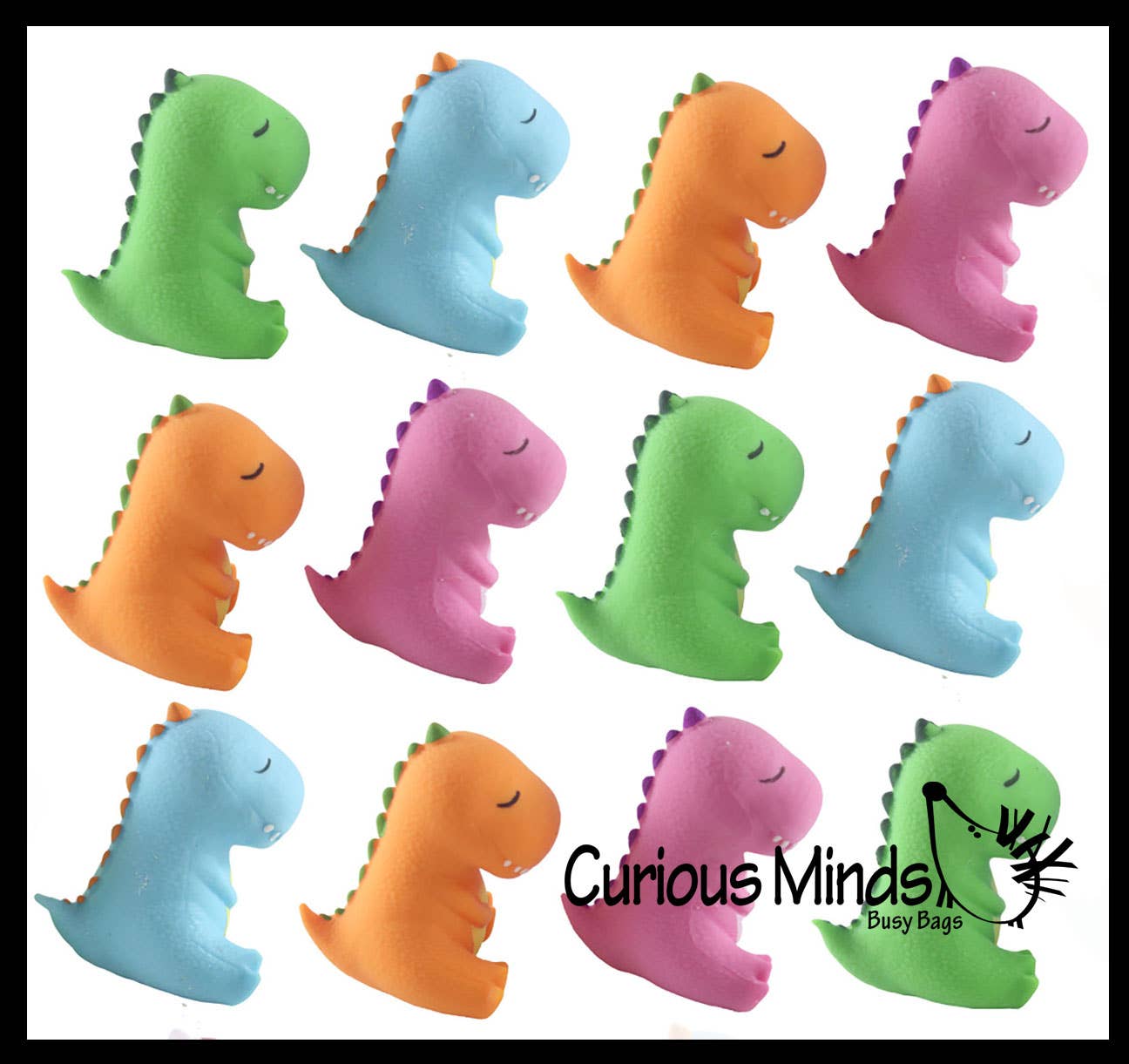 1 Dinosaur Soft Cream Doh Filled Stress Ball - Squishy Gooe