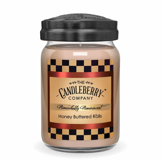 Honey Buttered Rolls Candleberry Large Jar Candle