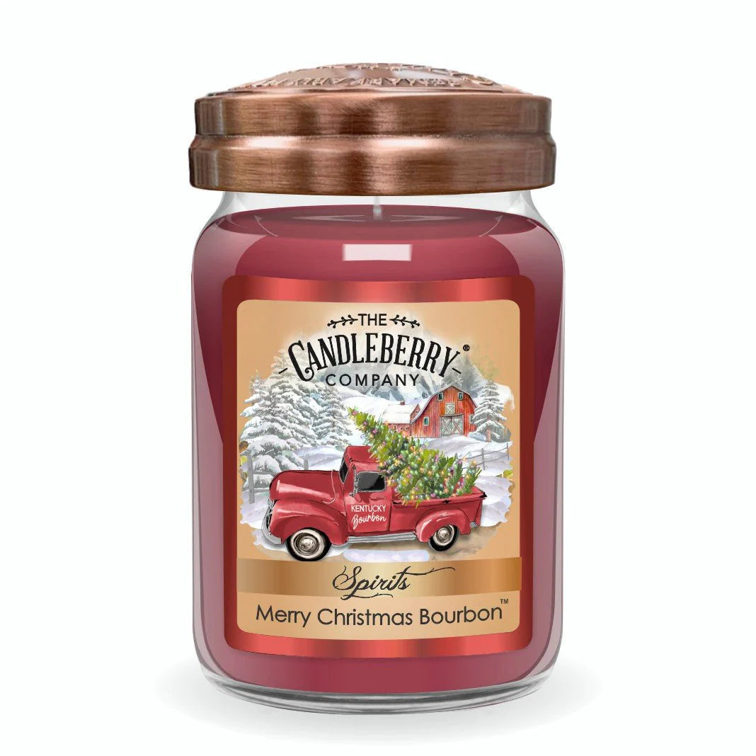 SPIRITS - Merry Christmas Bourbon™, Large Jar Candle