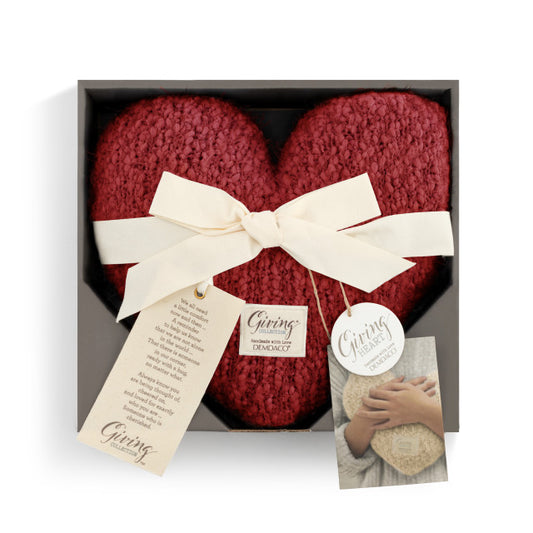 Red Giving Heart Weighted Pillow