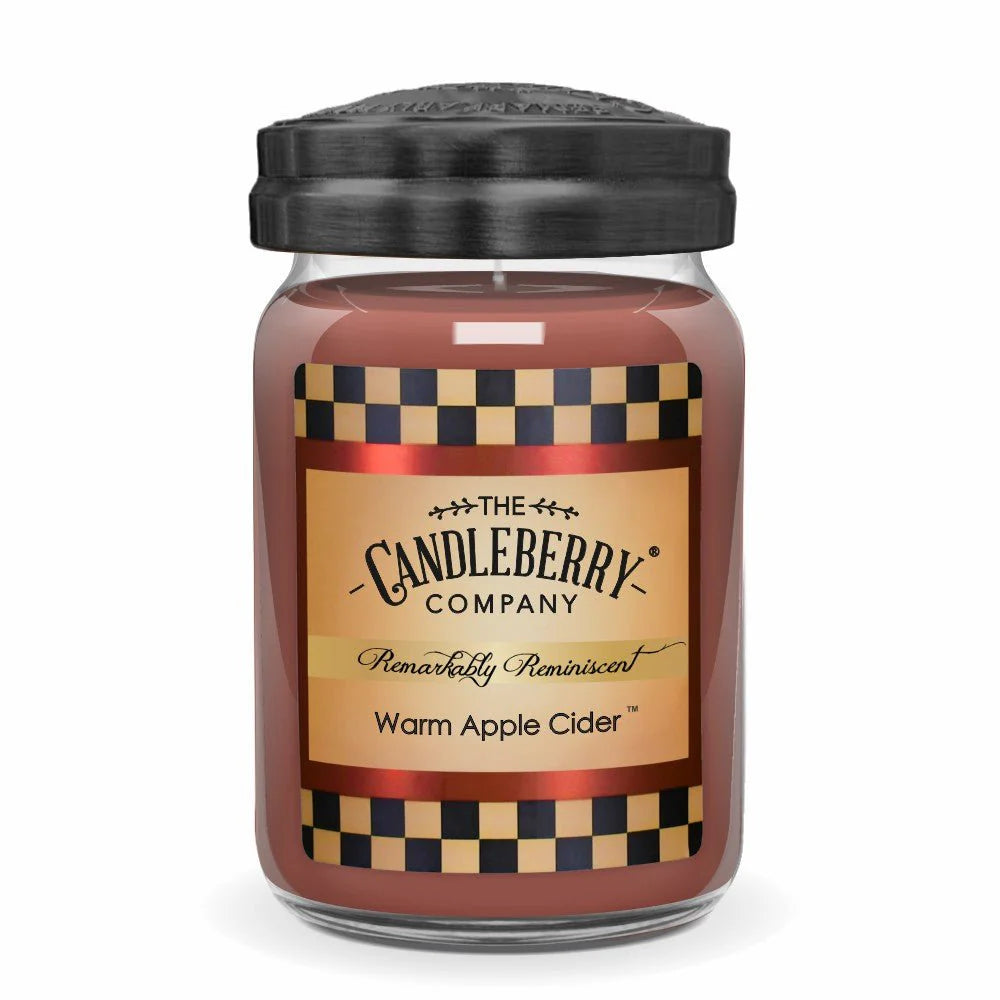 Warm Apple Cider Candleberry Large Jar Candle