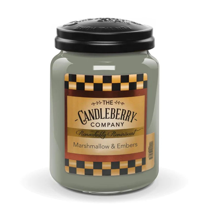 Candleberry Marshmallow & Embers Large Jar Candle