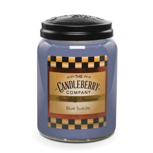 Blue Suede Large Jar Candle