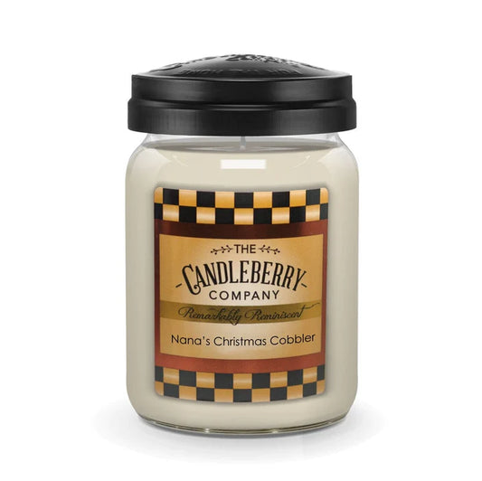 Candleberry Nana's Christmas Cobbler Large Jar Candle